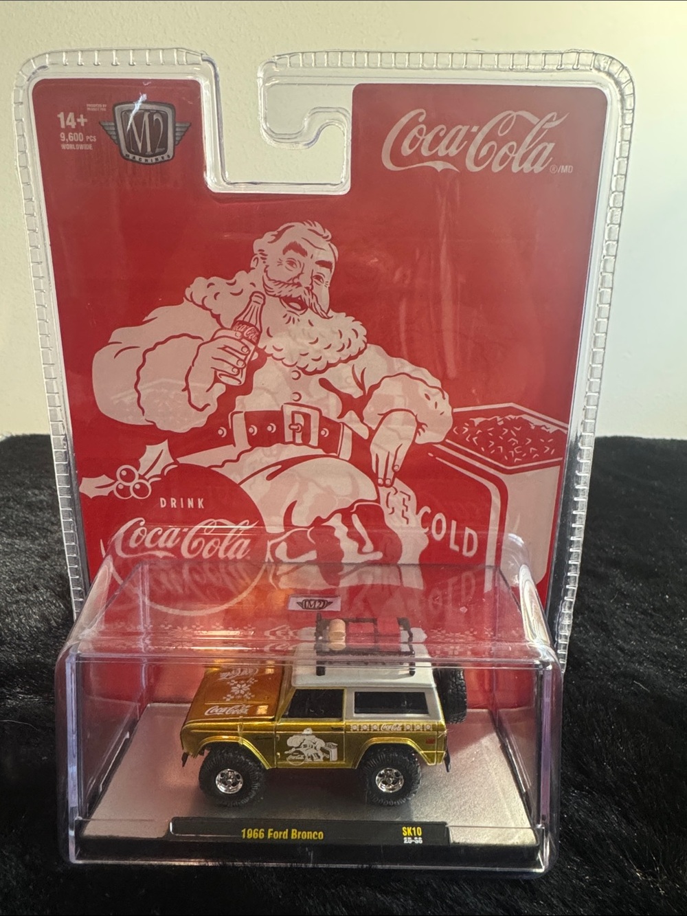 Coca Cola Gold and White 1966 Ford Bronco Die-Cast Toy